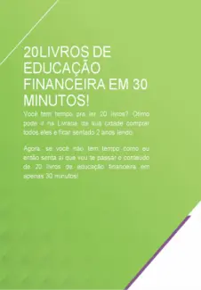 Baixar Livro 20 Livros de Educação Financeira em 30 Minutos! - Anderson Rocha em ePub PDF Mobi ou Ler Online