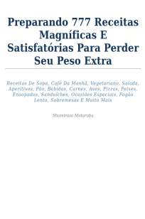Baixar Livro Preparando 777 Receitas para Perder Peso - Shamiraso Motaroba em ePub PDF Mobi ou Ler Online